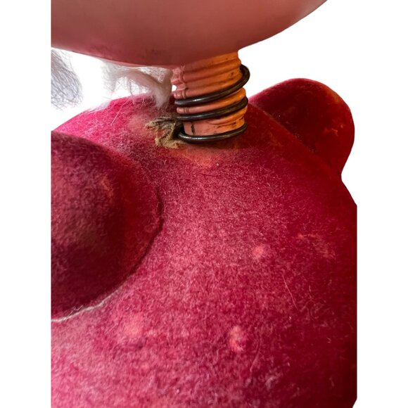 West Germany Santa Candy Dish Post WW2 Paper Mache Bobble Head - Picture 9 of 16